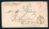 Belgique 1863 Lettre D'Anvers Pour Le Canada + Diver Ports - Other & Unclassified