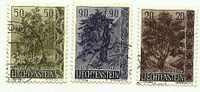 1958 - Liechtenstein 333/35 Alberi II  +++++++++++ - Oblitérés