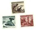 1950 - Liechtenstein 247/49 Fauna III   +++++++++ - Unused Stamps