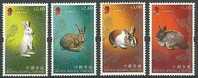 2011 HONG KONG YEAR OF THE RABBIT 4V STAMP - Unused Stamps