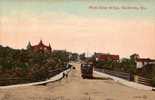 Sherbrooke Québec Vers 1912 - Wolfe Street Bridge - Tramway - Animée - 2 Scans - Non Circulée - Sherbrooke