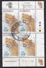 Namibia 1997 Mi. 893 A    10.00 $ Geparg Cheetah 4-Block W. Margin !! - Namibie (1990- ...)