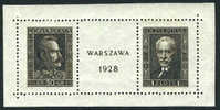 Poland 251 Mint Hinged & Trimmed Souvenir Sheet From 1925 - Nuevos