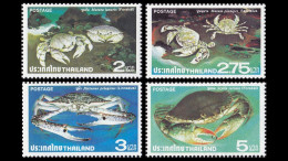 Thailand 1979 Mi.No. 899 - 902 Marine Life, Crustaceans, Crabs 4v MNH** 18,00 € - Schalentiere