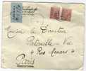 Timbre NOUMEA 1925 Recommande Pour Paris - Cartas & Documentos