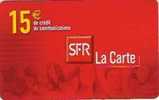 Carte Téléphonique Sfr-la Carte-15e -01/05 - “600 Agences”