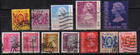 HONG KONG.   12  TIMBRES DIFFERENTS. BONNES VALEURS. COTE 20.30 € - Oblitérés