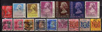 HONG KONG.  16  TIMBRES DIFFERENTS. TRES  BONNES VALEURS. COTE 32.80  € - Gebruikt