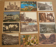 MONACO, 43 PICTURE POSTCARDS, ALL CIRCULATED 1904-56 - Collections & Lots