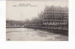 Carte Environs 1910, PARIS : Le Pont Saint Louis, 18 Janvier 1910 , Crue De La Seine - District 19