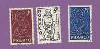 MONACO TIMBRE N° 402 A 404 OBLITERE SAINT JEAN BAPTISTE DE LA SALLE - Used Stamps