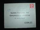 LETTRE TYPE MARIANNE DE MULLER 25 F OBL. MECANIQUE 29-12-1959 BOULOGNE S/MER PPAL (62 PAS DE CALAIS) - Mechanical Postmarks (Other)