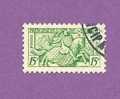 MONACO TIMBRE N° 374 OBLITERE SCEAU DU PRINCE 15F VERT JAUNE - Used Stamps