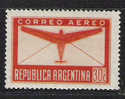 Q692.-.ARGENTINA .-. 1940 .-. MI#: 456  - MNH  AIR STAMP .-. PLANE AND LETTER.-. - Neufs