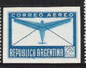 Q698.-.ARGENTINA .-. 1940 .-. MI#: 460  - MNH  AIR STAMP .-. PLANE AND LETTER.-. IMPERFORATE NO LISTED - Unused Stamps