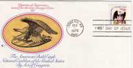 U.S.A: 1975 Très Belle Fdc Aigle Et Armoiries Oblitération Juneau - Covers & Documents