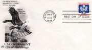 U.S.A: 1983 Très Belle Fdc Aigles "timbre De Service" - Covers & Documents