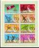 DPR Korea 1976 Montreal Olympic Fencing Gymnastic Diving Running Flag  Sc 1474a Sheetlet Cancelled ++ 15017 - Summer 1976: Montreal