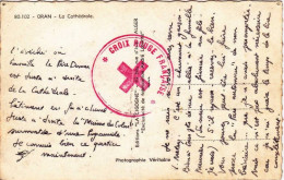 ALGERIE - OBLITERATION CROIX ROUGE Sur CARTE POSTALE D'ALGER - Croce Rossa