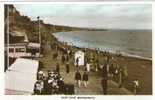 Real Photo PCd Tinted ALUM CHINE - Animated Beach & Promenade Scene - Bournemouth DORSET - Bournemouth (a Partire Dal 1972)