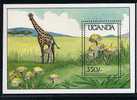 Ouganda ** Bloc N° 92 - Champignons, Girafes (lot 1) (17 P1) - Uganda (1962-...)