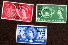 QATAR..1957..Michel # 16-18...MNH...MiCV - 6 Euro. - Qatar