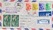 1664. Carta Aerea Certificada TEL AVIV (Israel) 1956. Ministry Of Posts - Briefe U. Dokumente