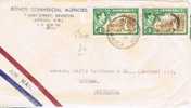 1696. Carta Aerea  KINGSTON (Jamaica)  1945 A Dundee - Jamaica (...-1961)