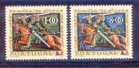 Portugal - 1966 Evora Conquest To Moors (complete Set) - Af. 977 To 978 - MNH - Unused Stamps