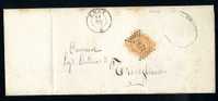 ITALIA  19-05-1877  10 Cent Letter From Pofi To Trivigliano - Usados