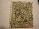 NORWAY 1868,  SCOTT# 11,  1 SKILLING,  BLACK,  USED - Usados