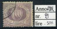 1894 San Marino , 20 Cent. Lilla Usato - Oblitérés