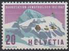 SUISSE HELVETIA SCHWEIZ 691 ** MNH Train Bahnstation Jungfraujoch 1962 - Unused Stamps