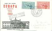 IRELAND  1962 EUROPA CEPT FDC - 1962