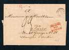 Allemagne Precurseur 1833 Lettre Avec Càd MAGDEBURG + PRUSSE / PAR / FORBACH + 8 Au Tampon + 23 Pour Paris - ...-1840 Prephilately