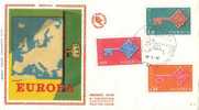 MONACO  EUROPA CEPT 1968   FDC - 1968