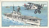 The NAVY / HMS Eagle With Aircraft Up / Porte-avions / Boat Bateau Vie à Bord Marins Marin War Ship // Ref 01/9 - Gallaher