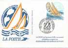 FRANCE Entier Postal 2831 CP1 Carte Postiers Cachet CHERBOURG 1 Voilier Globe Whitbread - Sonderganzsachen