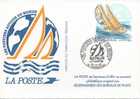 FRANCE Entier Postal 2831 CP1 Carte Postiers Cachet CHERBOURG 2 Voilier Globe Whitbread - Sonderganzsachen