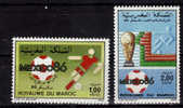 MAROC   N° 1005/06  * *  Cup 1986  Soccer  Fussball  Football - 1986 – Mexico