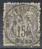 Sello 15 Cts, Tipo Sage, Yvert Num 77.  Fechador  Montpelier º - 1876-1878 Sage (Typ I)