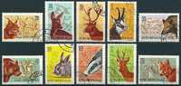 Rumänien  1961  Jagdtiere  (kpl. Set)  Mi-Nr.1981/90  Gestempelt / Used - Gibier