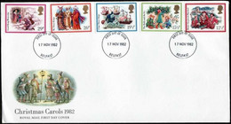 GREAT BRITAIN..1982..Michel # 933-937...FDC. - 1981-1990 Em. Décimales