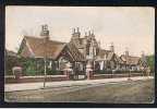 RB 696 - 1905 Postcard The Almshouses Bournville Birmingham 70 Squared Circle Postmark - Warwickshire - Birmingham