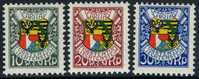 Liechtenstein B4-6 Mint Hinged Semi-Postal Set From 1927 - Neufs