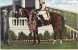 'Gallahadion' 1940 Kentucky Derby Winner, Horse Racing, Jockey, On C1940s Vintage Linen Postcard - Hippisme