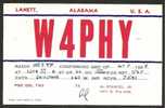 Lanett Alabama Radio W4PHY 1958 - Altri & Non Classificati