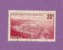 MONACO TIMBRE N° 312 OBLITERE VUE GENERALE DE LA PRINCIPAUTE 20F ROSE CARMINE - Used Stamps