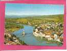 SEYSSEL . VUE AERIENNE DU PONT SUR LE RHONE ET SUR SEYSSEL . - Seyssel