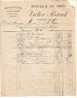 Facture Mercerie En Gros Articles De Paris Rubans Velours Boutons Passementerie Victor Réant Houdan 29-??-1892 - Drogerie & Parfümerie